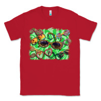 Red sunglasses background Classic Tee - BarkalooDesign