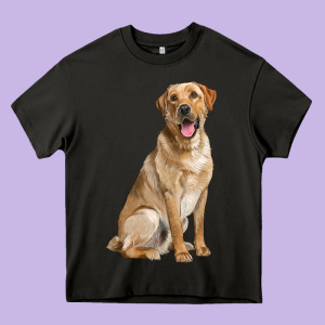 Labrador Retriever Llustrations Heavy Core Tee Designed By Lillyallendesigns