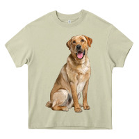 Mossy Labrador Retriever llustrations Heavy Core Tee - LillyAllenDesigns