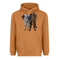 Meerkat two heifer cows Heavyweight Hoodie - RanaPortraitStore