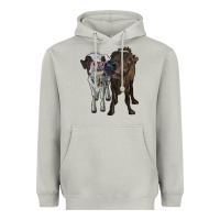 Moon Dust two heifer cows Heavyweight Hoodie - RanaPortraitStore