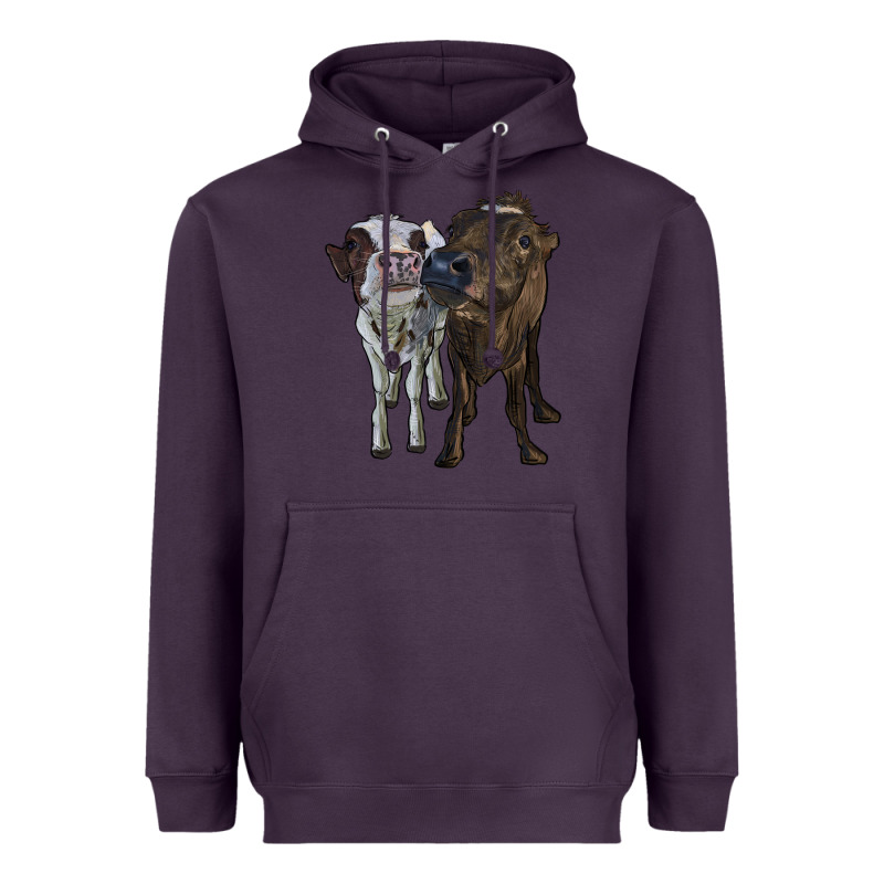 Two Heifer Cows Heavyweight Hoodie by RanaPortraitStore | Teevron