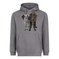 Storm two heifer cows Heavyweight Hoodie - RanaPortraitStore