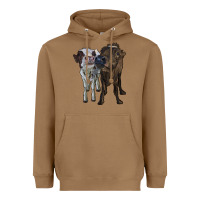 Toasted Coconut two heifer cows Heavyweight Hoodie - RanaPortraitStore