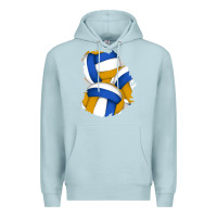 Blue Mist volleyball patch Premium Hoodie - AdoDesignShop