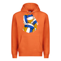 Carrot volleyball patch Premium Hoodie - AdoDesignShop