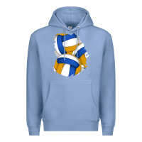 Colony Blue volleyball patch Premium Hoodie - AdoDesignShop
