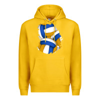 Lemon volleyball patch Premium Hoodie - AdoDesignShop