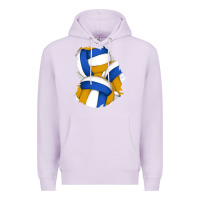Lilac volleyball patch Premium Hoodie - AdoDesignShop