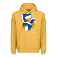Mustard volleyball patch Premium Hoodie - AdoDesignShop