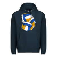 Navy volleyball patch Premium Hoodie - AdoDesignShop