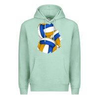 Seafoam volleyball patch Premium Hoodie - AdoDesignShop