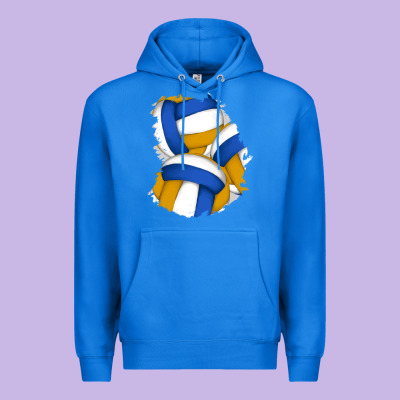 Volleyball Patch Premium Hoodie Designed By Adodesignshop