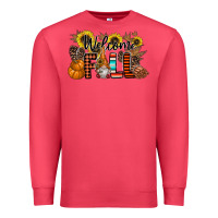 Cardinal Welcome Fall Pumpkin Premium Sweatshirt - CowhideDigitalArt