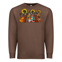 Chestnut Welcome Fall Pumpkin Premium Sweatshirt - CowhideDigitalArt