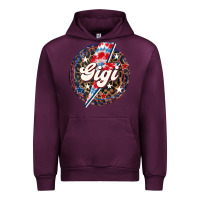 Mauve Wine Western Gigi Patriotic Urban Hoodie - LillyAllenDesigns