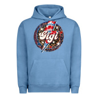 Pigment Pebble Blue Western Gigi Patriotic Urban Hoodie - LillyAllenDesigns