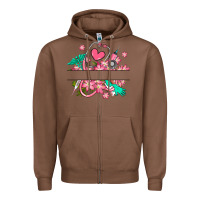 Chestnut nurse flowers custom name design Zipper Hoodie - RanaPortraitStore