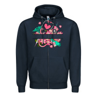 Navy nurse flowers custom name design Zipper Hoodie - RanaPortraitStore