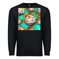 Black hedgehog western seamless pattern Premium Sweatshirt - HRA Design Shop