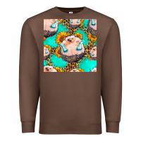 Chestnut hedgehog western seamless pattern Premium Sweatshirt - HRA Design Shop