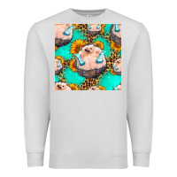 Dove Grey hedgehog western seamless pattern Premium Sweatshirt - HRA Design Shop