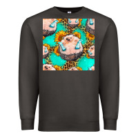 Smoke hedgehog western seamless pattern Premium Sweatshirt - HRA Design Shop