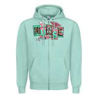 Seafoam nurse Zipper Hoodie - RanaPortraitStore
