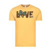 Vintage Mustard love texas map sunflower leopard cowhide Vintage Tee - Artiststas