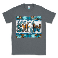 Charcoal Heather let it snow Classic Tee - RanaPortraitStore