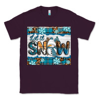 Plum let it snow Classic Tee - RanaPortraitStore
