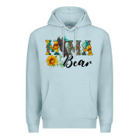 Blue Mist blue mama bear with cute bear Premium Hoodie - Artiststas