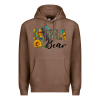 Chestnut blue mama bear with cute bear Premium Hoodie - Artiststas