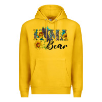 Lemon blue mama bear with cute bear Premium Hoodie - Artiststas
