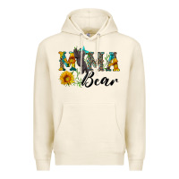 Tofu blue mama bear with cute bear Premium Hoodie - Artiststas