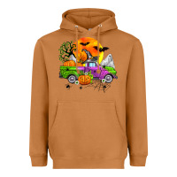 Halloween Farm Truck Heavyweight Hoodie | Teevron