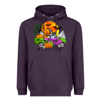Plum halloween farm truck Heavyweight Hoodie - Zillion Design Studio