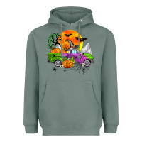 Sage halloween farm truck Heavyweight Hoodie - Zillion Design Studio