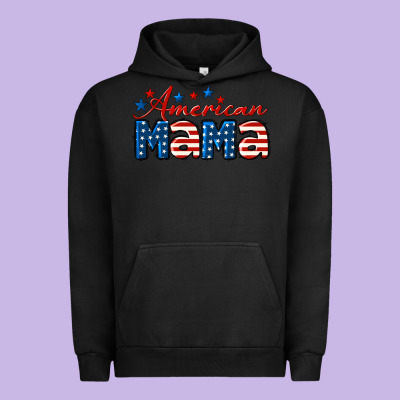 American Mama Urban Hoodie Designed By Lillyallendesigns