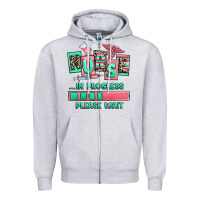 Heather Grey nurse in progress please wait Zipper Hoodie - RanaPortraitStore