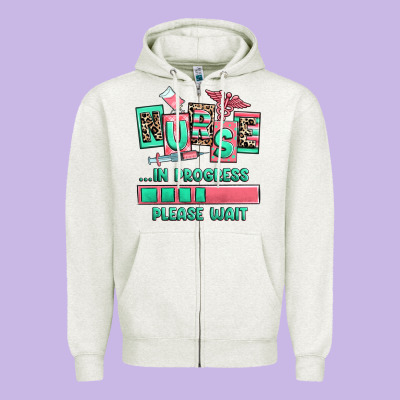 Zipper Hoodie nurse in progress please wait