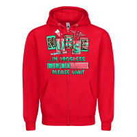 Red nurse in progress please wait Zipper Hoodie - RanaPortraitStore