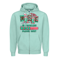 Seafoam nurse in progress please wait Zipper Hoodie - RanaPortraitStore