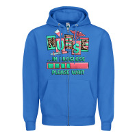 True Royal nurse in progress please wait Zipper Hoodie - RanaPortraitStore