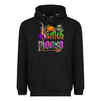 Black witch please Heavyweight Hoodie - Zillion Design Studio