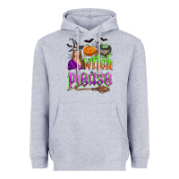 Heather Grey witch please Heavyweight Hoodie - Zillion Design Studio