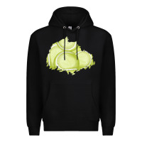 Black tennis patch Premium Hoodie - AdoDesignShop