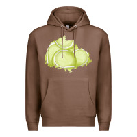 Chestnut tennis patch Premium Hoodie - AdoDesignShop