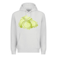 Dove Grey tennis patch Premium Hoodie - AdoDesignShop