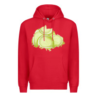 Red tennis patch Premium Hoodie - AdoDesignShop